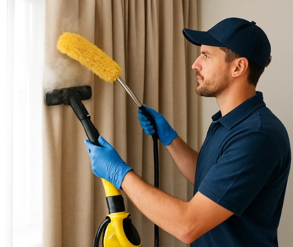 Trusted residential curtain cleaning technician Matty Curtain Cleaning dandenong-vic QLD