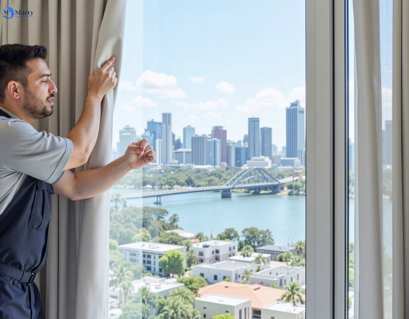 Professional curtain steam cleaning service dandenong-vic QLD by Matty Curtain Cleaning